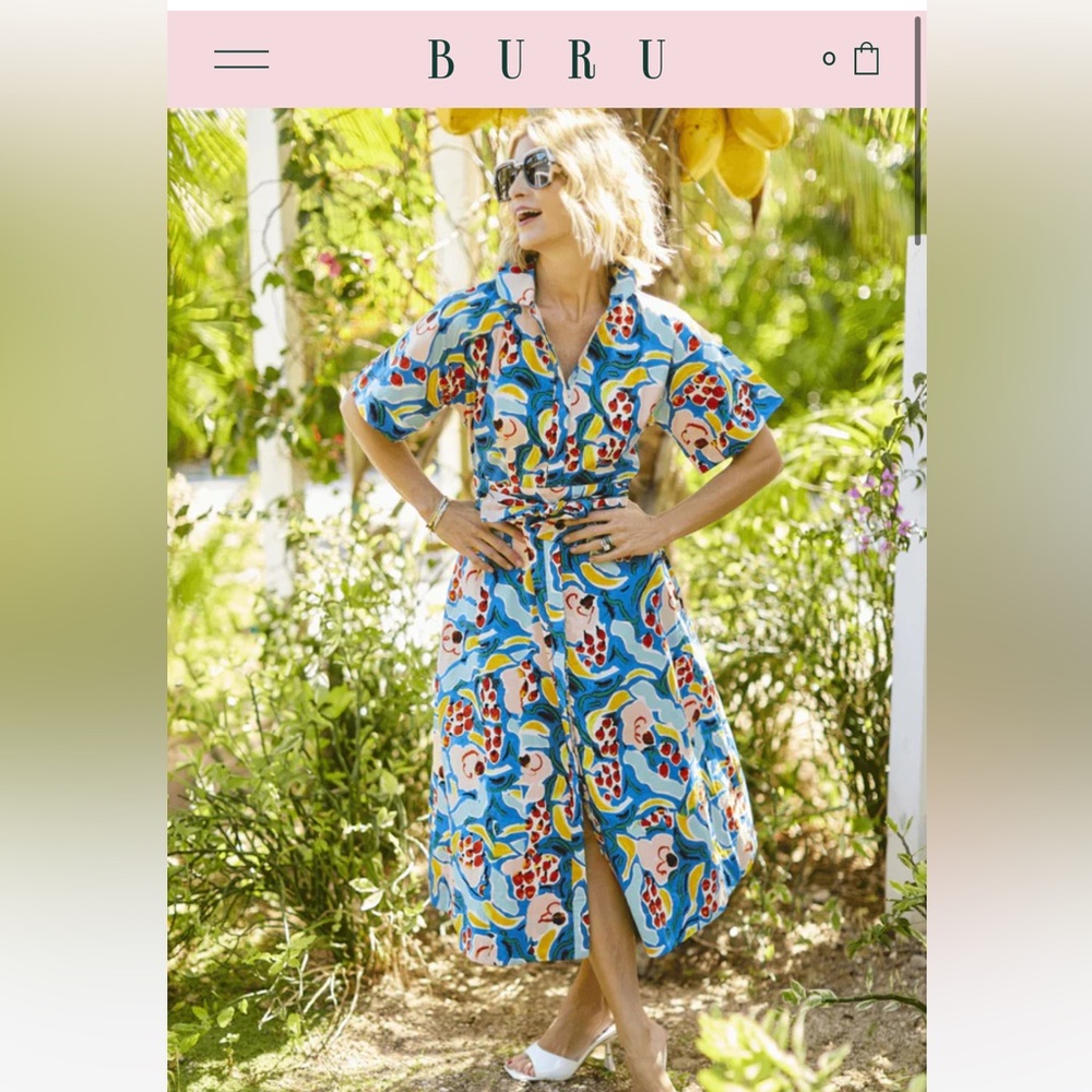 Buru Donna day gown in banana split size small